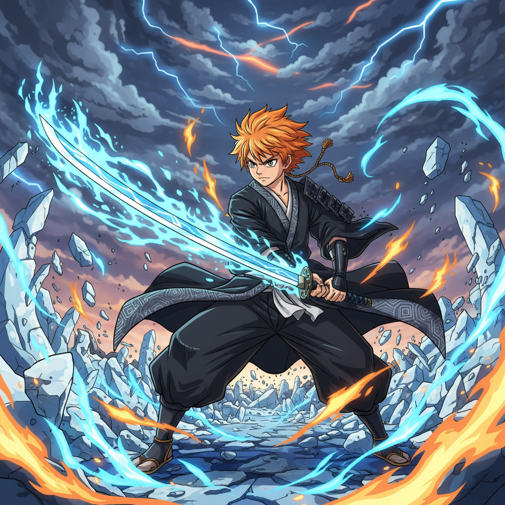 Bleach Thousand Year Blood War Parte 4 Ichigo katana