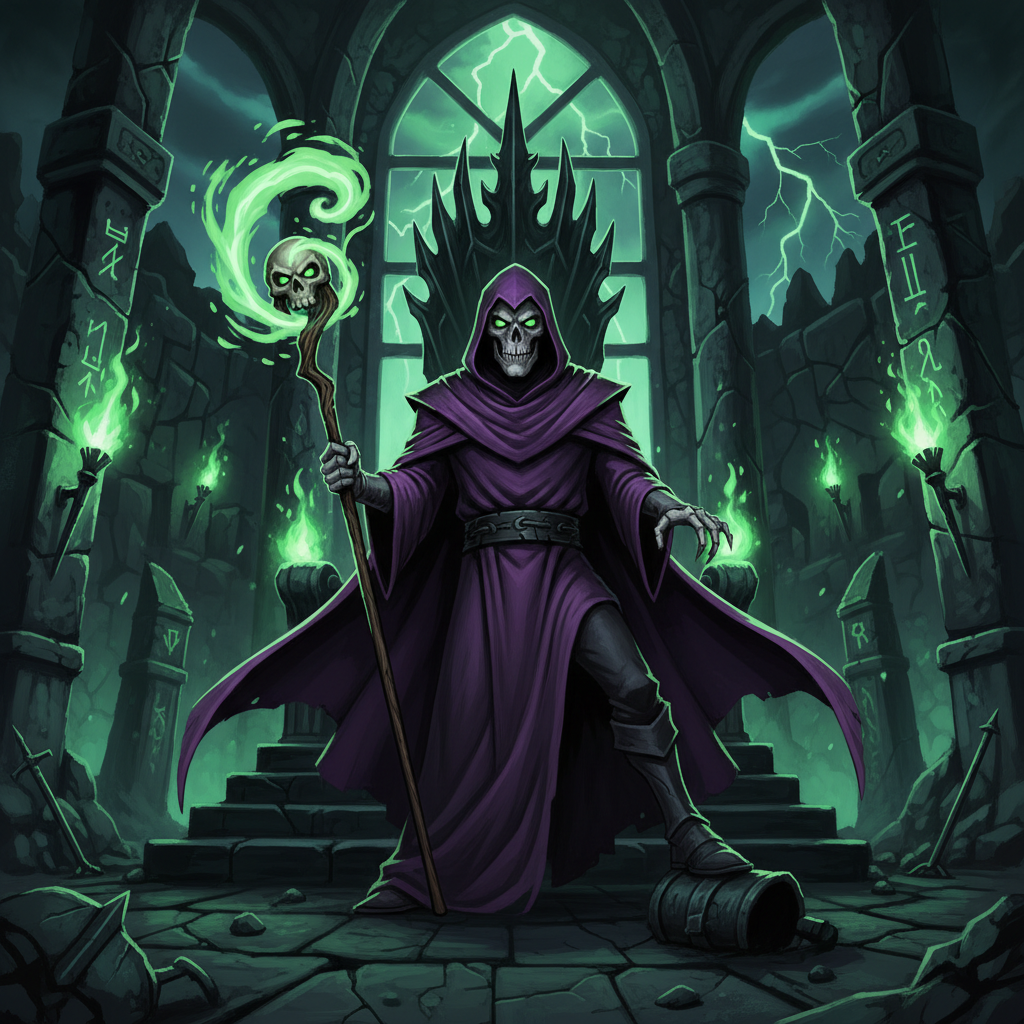 Esqueleto (Skeletor), vilão do filme Mestres do Universo 2026
