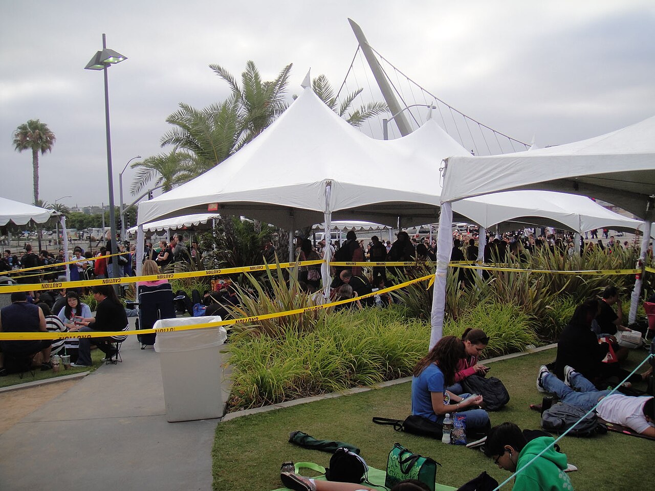Público aguardando painéis na Comic-Con
