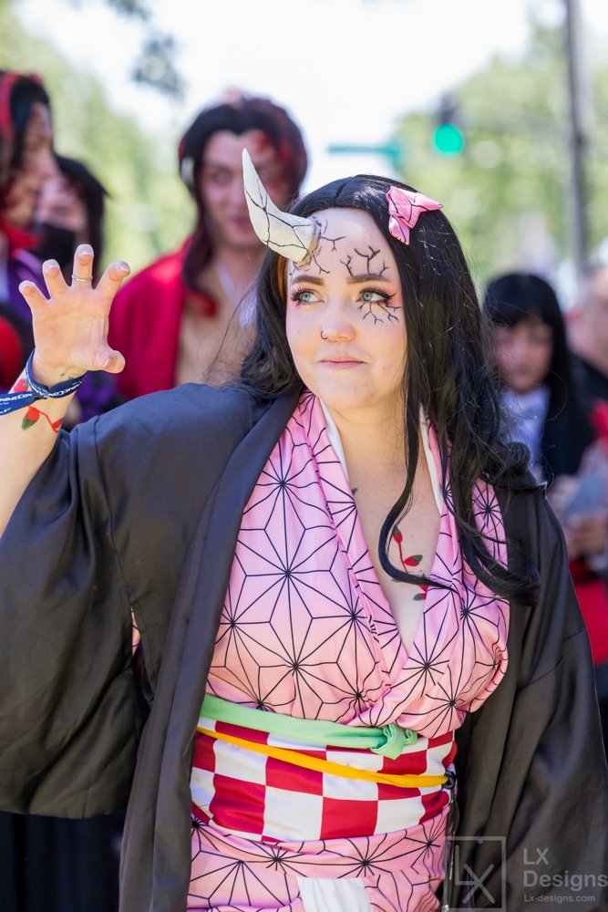 Cosplay de Nezuko Kamado de Demon Slayer