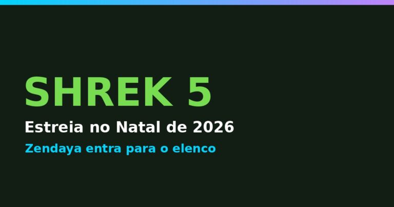 Shrek 5: o ogro volta no Natal de 2026 com elenco original e Zendaya no elenco