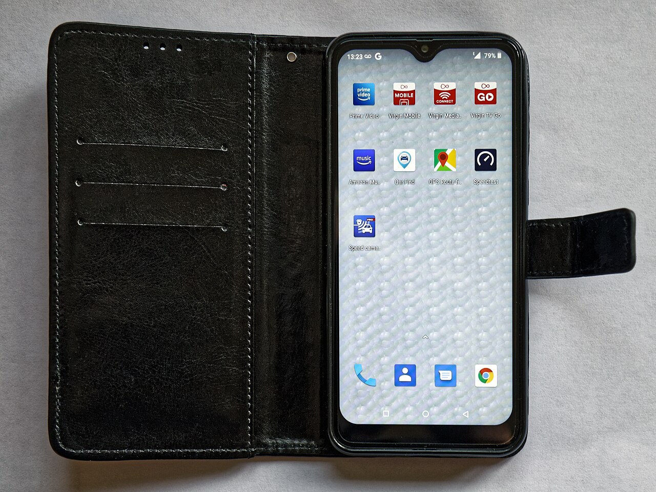 Smartphone Android com aplicativos