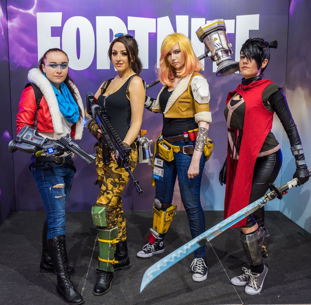 Cosplayers de Fortnite na Gamescom