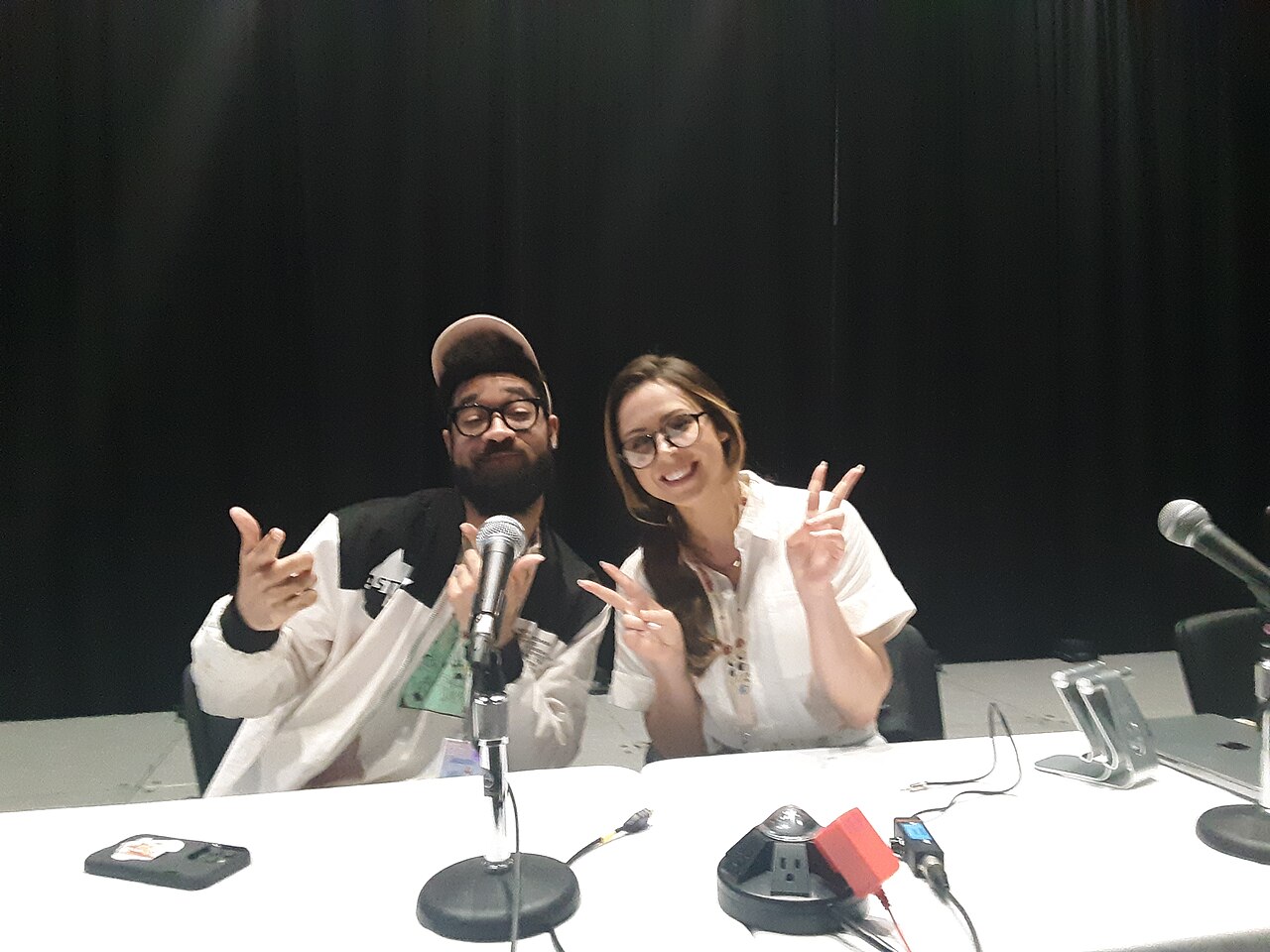 Lauren Moore and Curt Richy of Crunchyroll at Anime Boston 2023